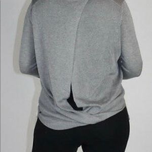 Beautiful Lululemon light gray sweater slit back